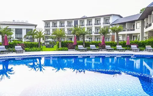 Boutique hotels and resorts in Jim Corbett featuring a luxury resort landscape.