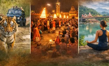 Uttarakhand wildlife tour covering Jim Corbett safari, Haridwar and Rishikesh spiritual journey.
